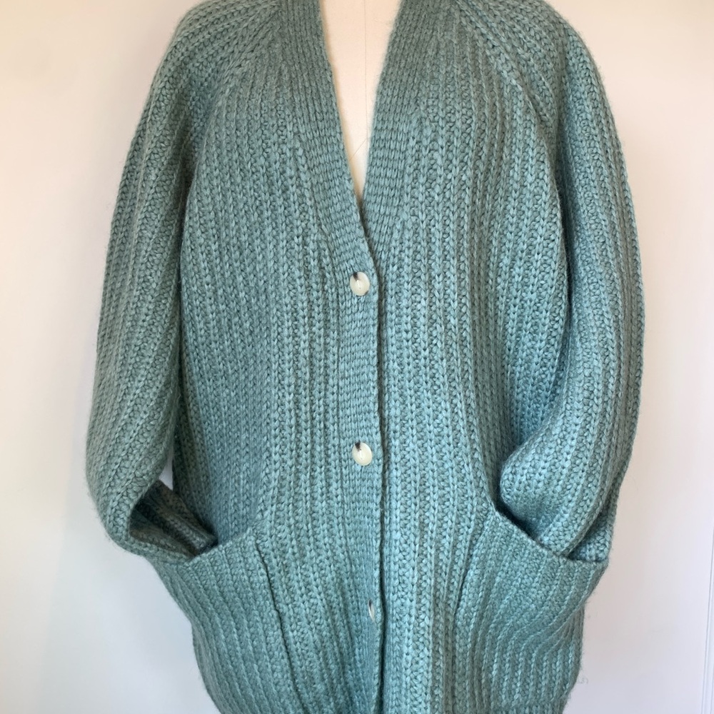 Vince Seafoam Knit Cardigan Sweater